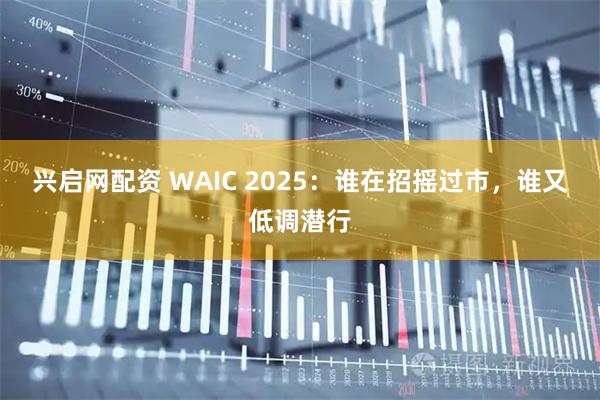 兴启网配资 WAIC 2025：谁在招摇过市，谁又低调潜行